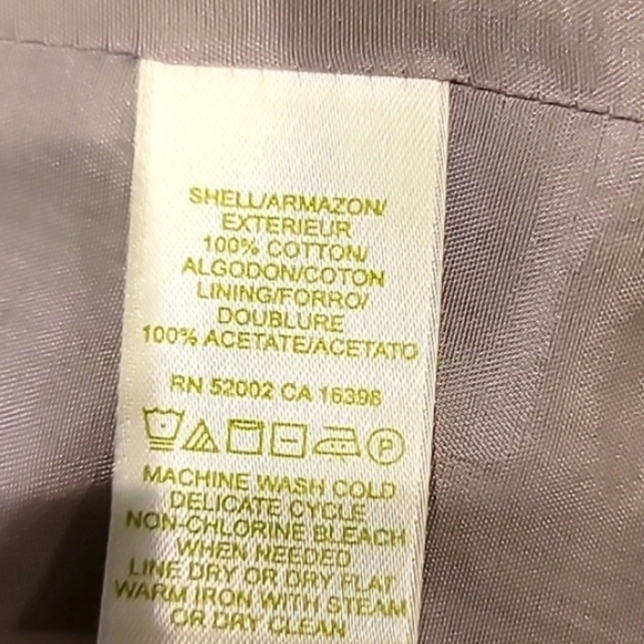 Sigrid Olsen Duo Color Seersucker 100% Cotton Striped Short Jacket Gray 6 - Picture 13 of 16